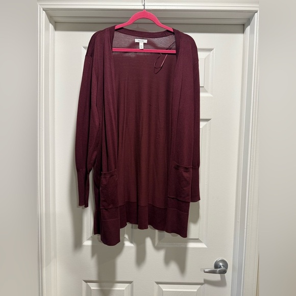 Nine West Maroon Cardigan - Picture 1 of 5